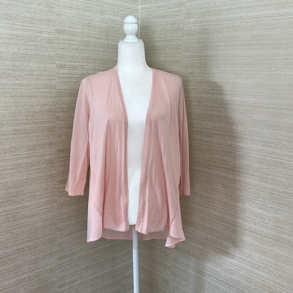 Chicos 3/4 sleeves light weight cardigan size 2. (L 12)